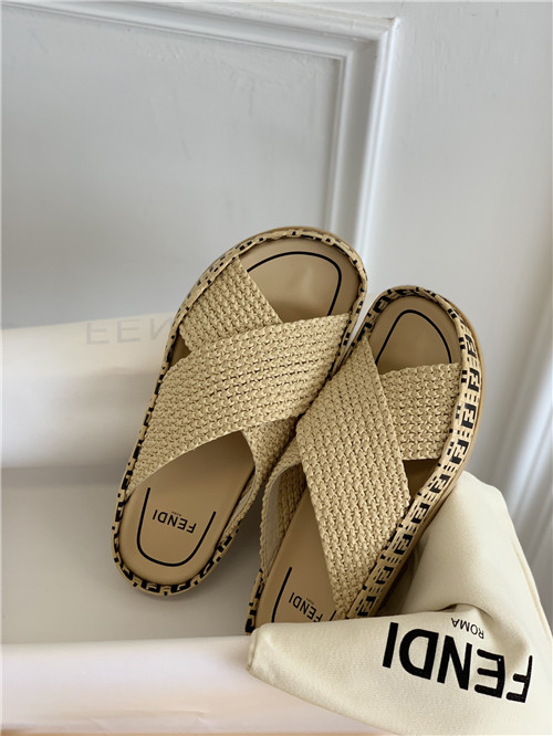 F**di woven slippers sandals