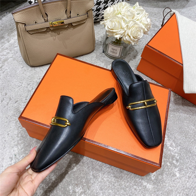 H**me5 muller flat slippers