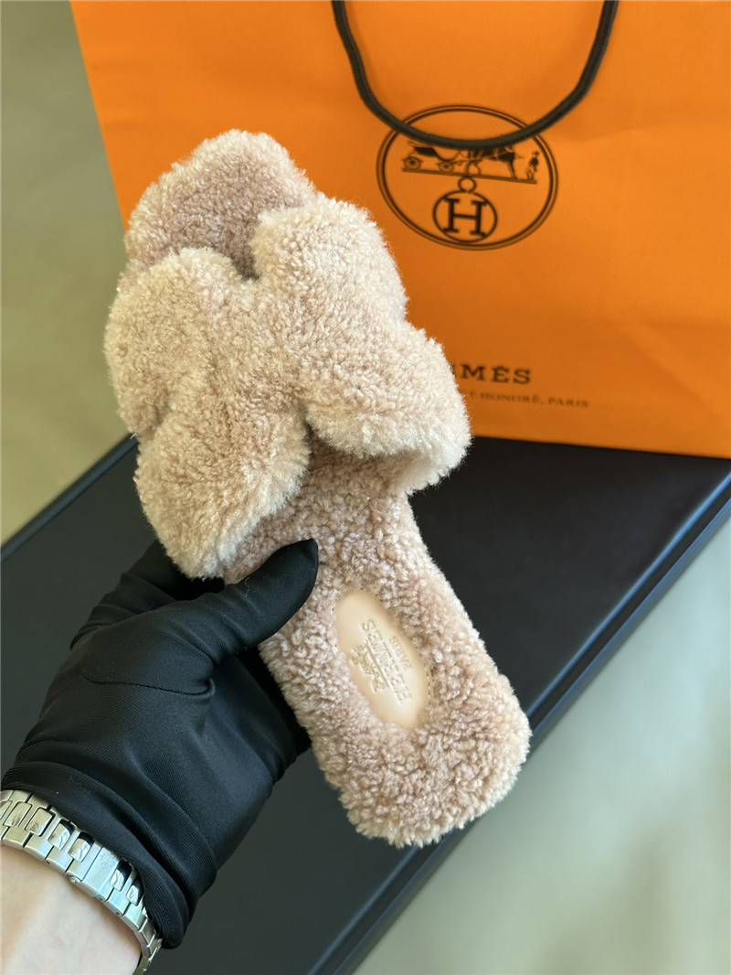 H**me5 fur roll cake hair H slippers