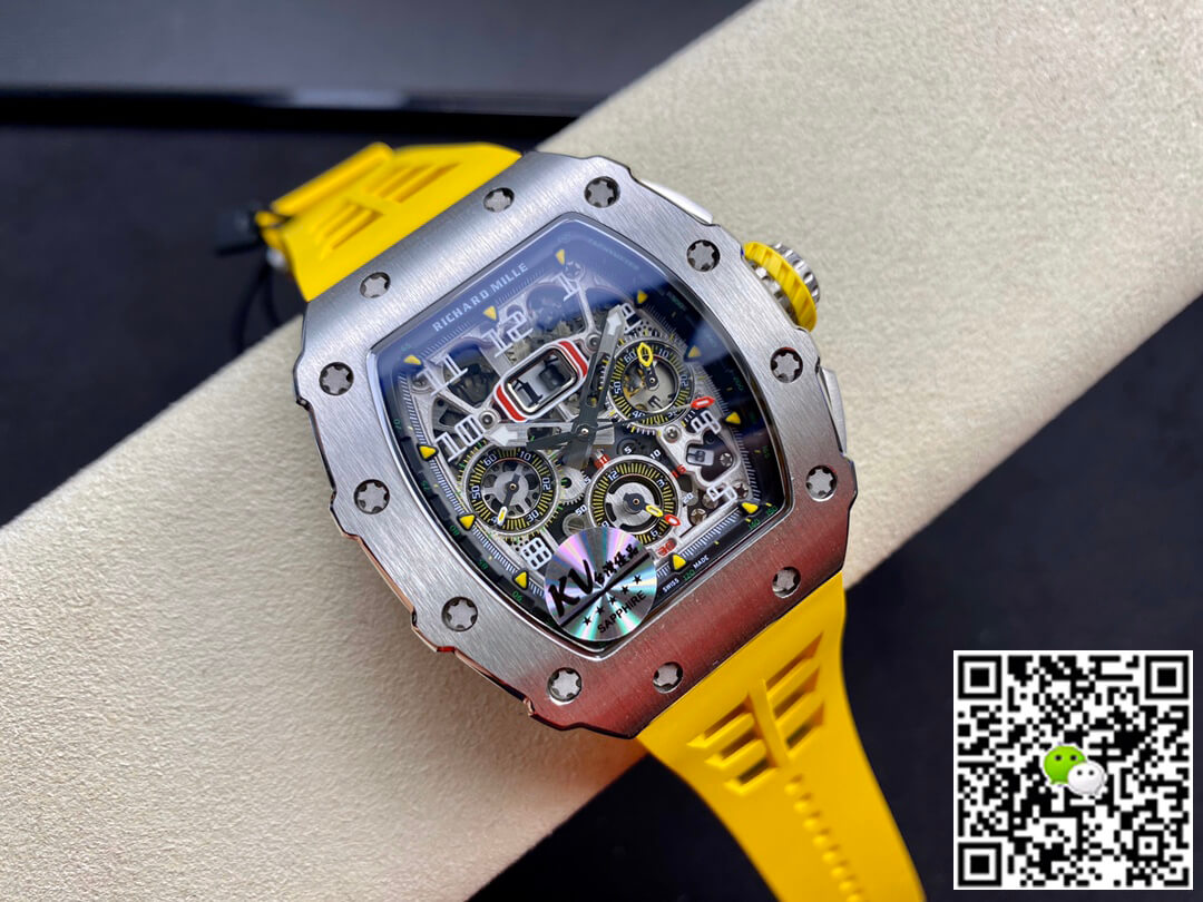 Replica Richard Mille RM011 FELIPE MASSA 1:1 Best Edition KV Factory Titanium Steel Case