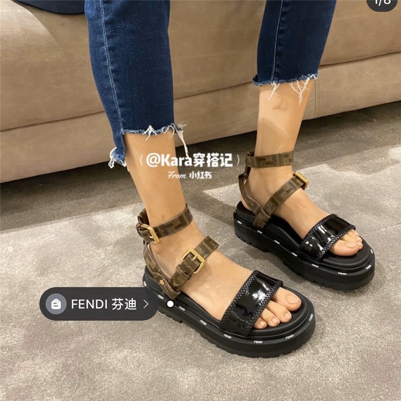 F**di Platform Sandals