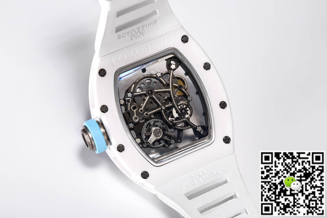 Replica Richard Mille RM-055 1:1 Best Edition BBR Factory White Ceramic Case