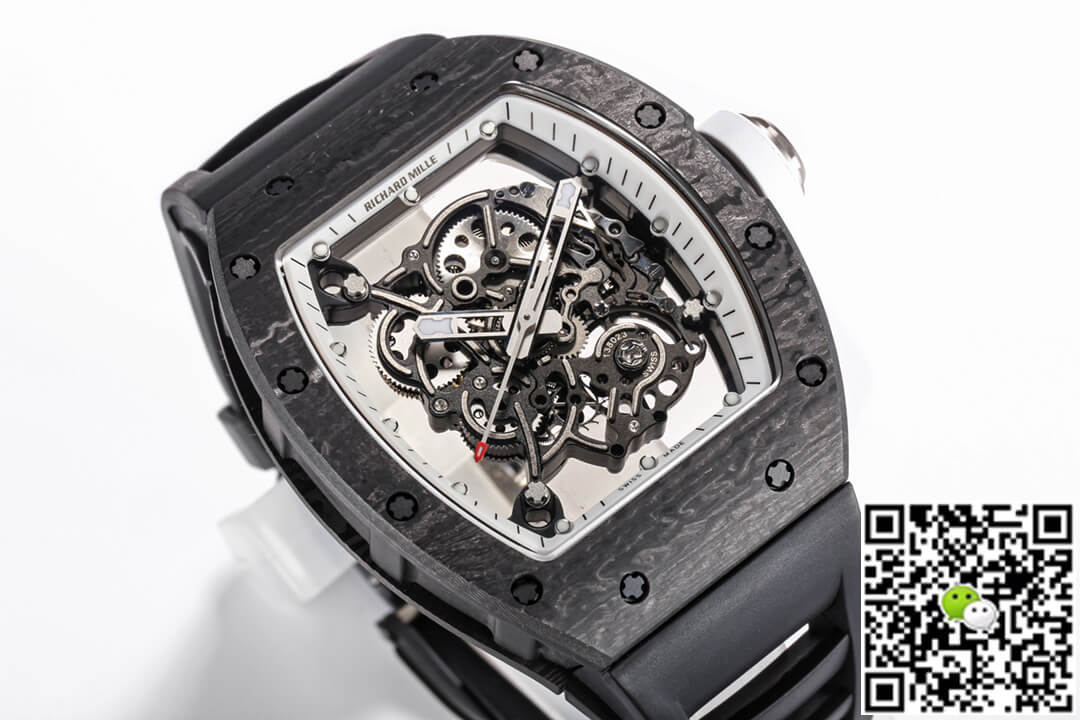 Replica Richard Mille RM055 NTPT 1:1 Best Edition BBR Factory Black Strap