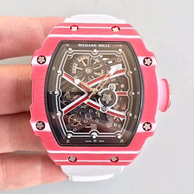 Replica Richard Mille RM67-02 KV Factory 1:1 Best Edition Swiss ETA8215 Red Forge Carbon Bezel