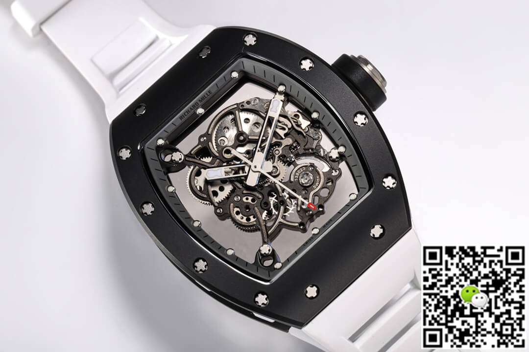 Replica Richard Mille RM-055 1:1 Best Edition BBR Factory Black Ceramic Case