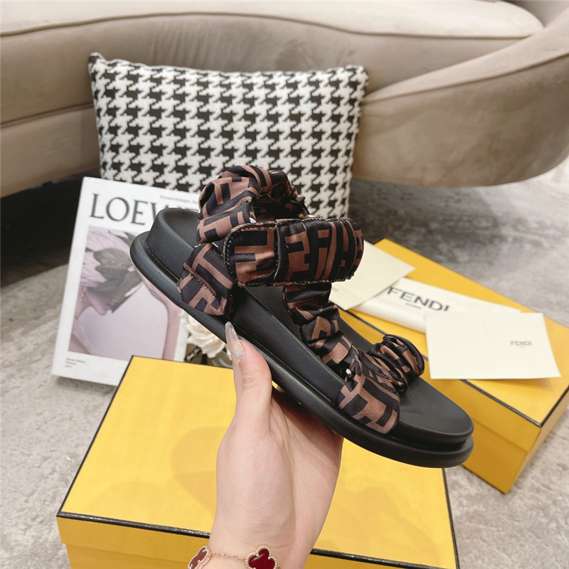 F**di letters webbing sandals