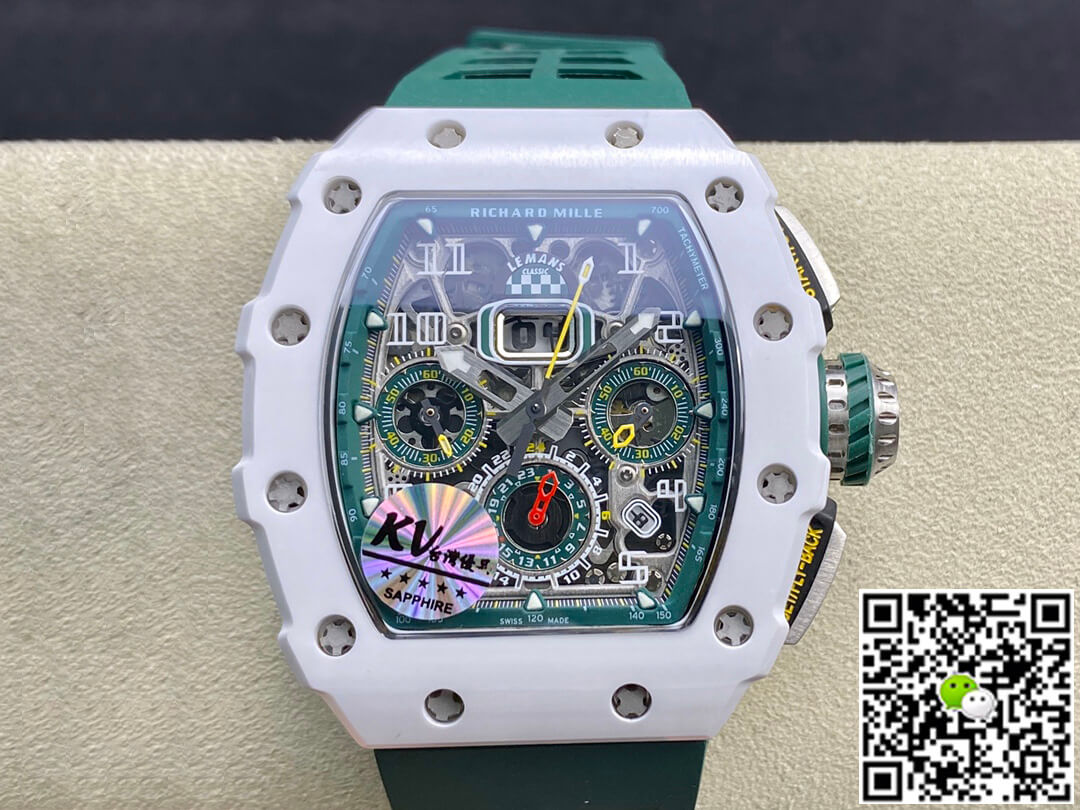Replica Richard Mille RM011-03 1:1 Best Edition KV Factory Green Strap