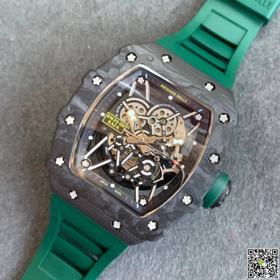 Replica Richard Mille RM035-02 1:1 Best Edition KV Factory V3 Green Strap