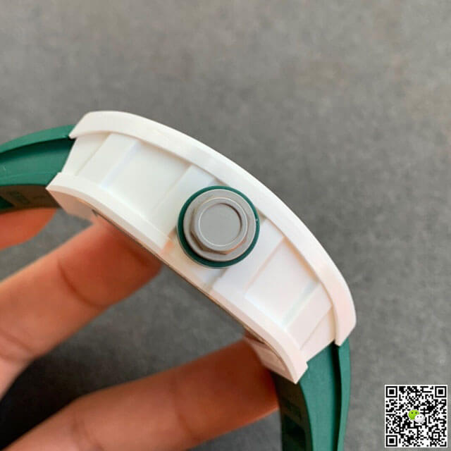 Replica Richard Mille RM055 1:1 Best Edition KV Factory V2 Ceramic Green Strap