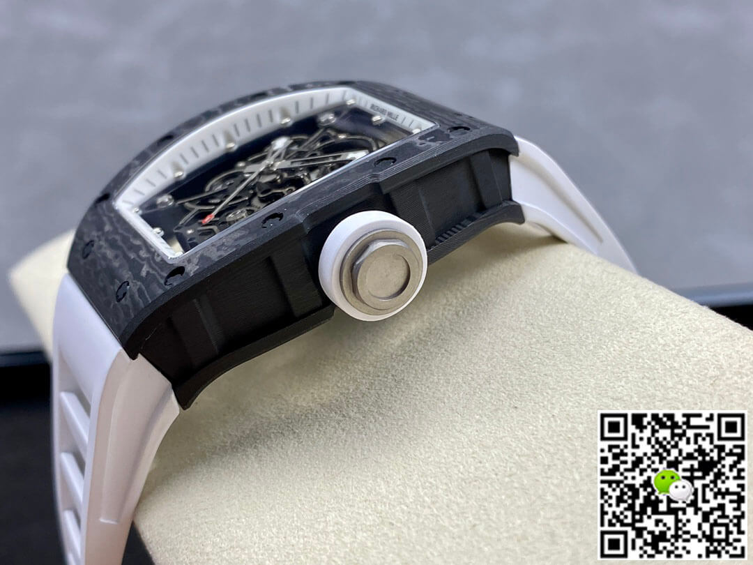 Replica Richard Mille RM-055 1:1 Best Edition BBR Factory White Strap