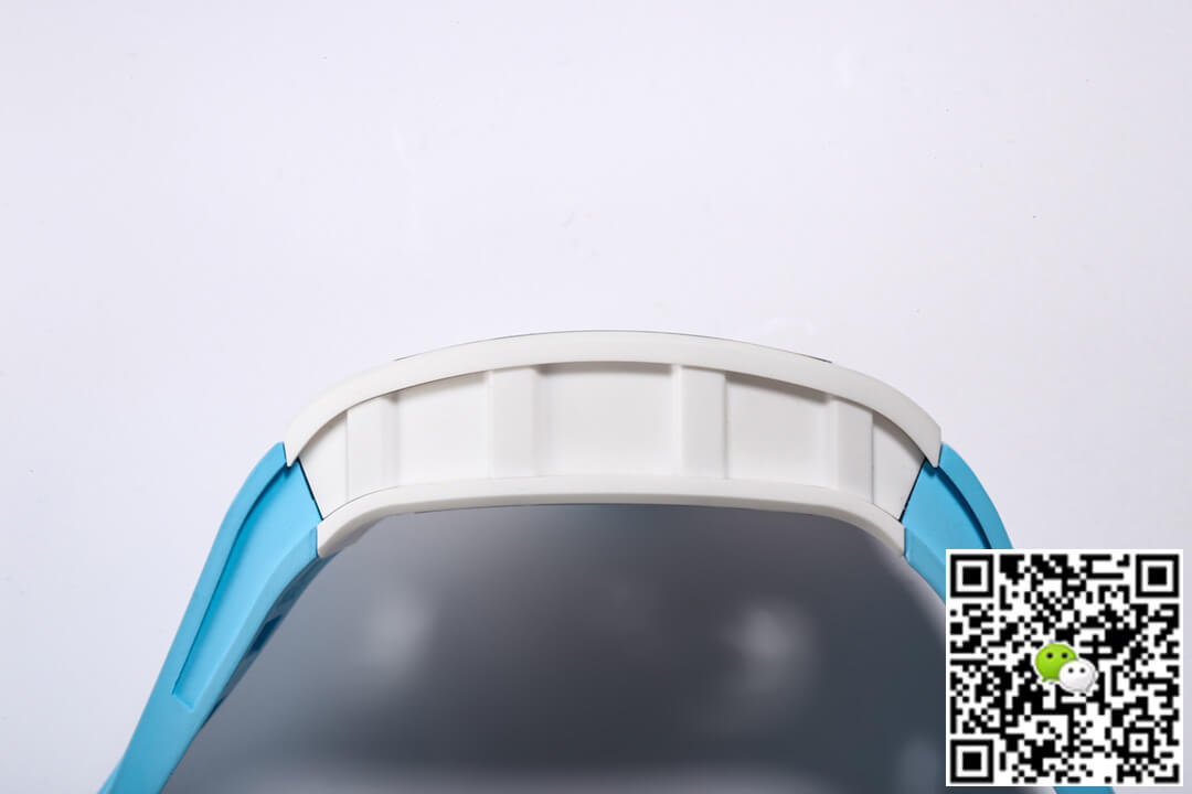 Replica Richard Mille RM-055 1:1 Best Edition BBR Factory Ceramic Case Blue Strap