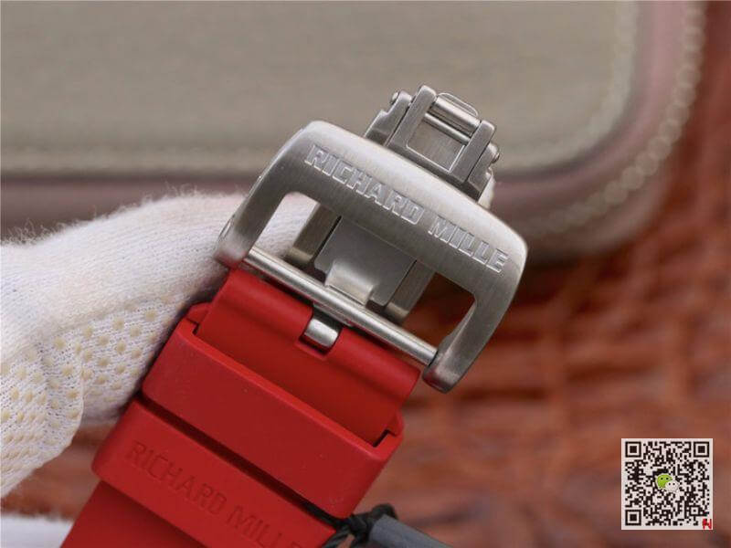 Replica Richard Mille RM055 KV Factory 1:1 Best Edition Swiss ETA8215 Red Rubber Strap