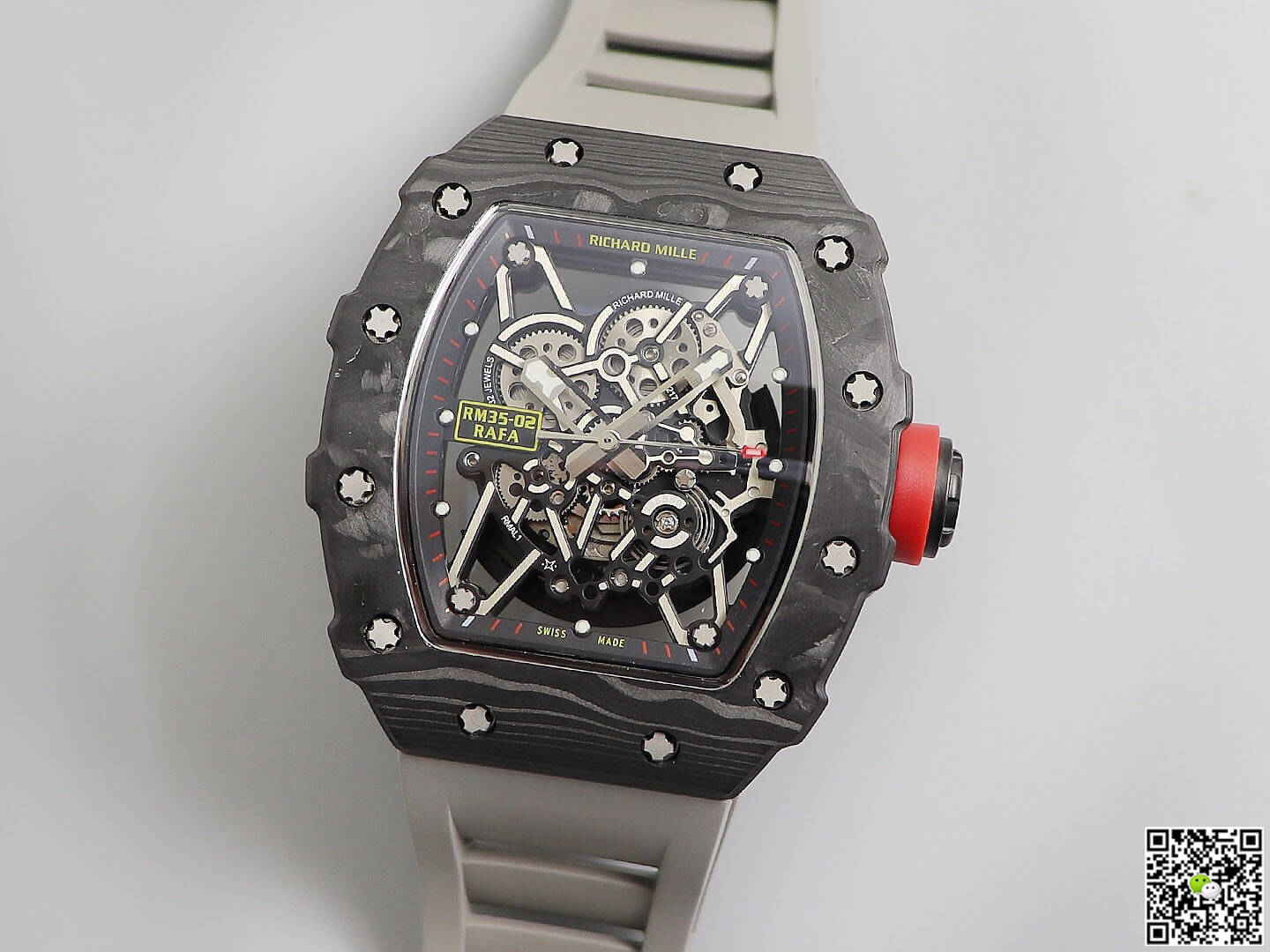Replica Richard Mille RM035 1:1 Best Edition KV Factory V3 Black Carbon Fiber Case