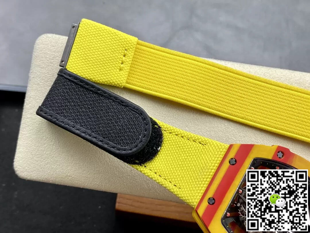 Richard Mille Replica RM27-03 Tourbillon 1:1 Best Edition BBR Factory Yellow Strap