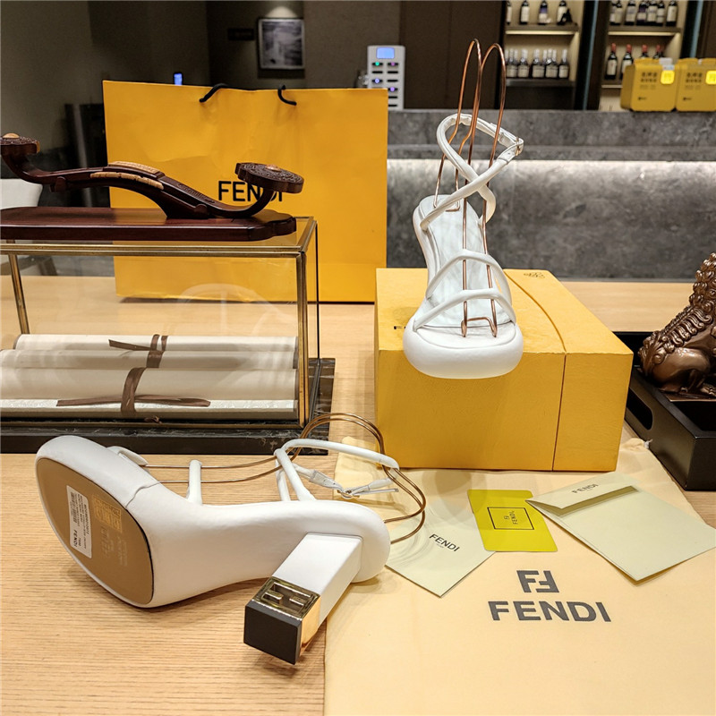 F**di color block haute couture sandals