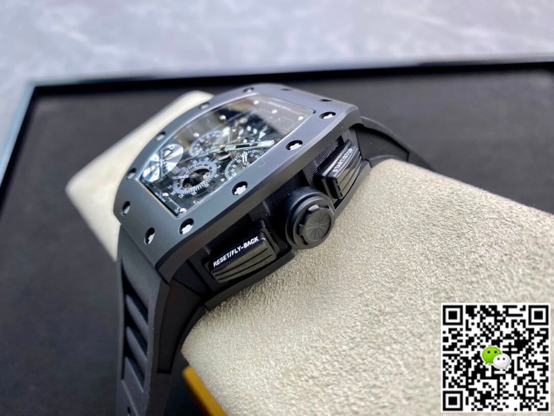 Richard Mille Replica RM011 1:1 Best Edition KV Factory Ceramic Black Case