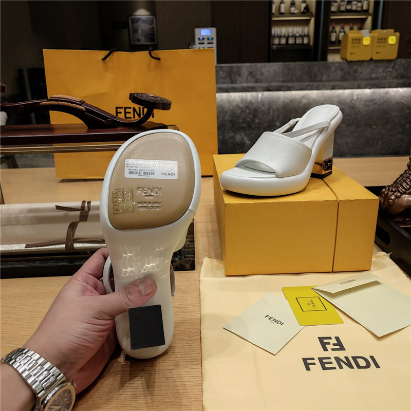 F**di block heel sandals