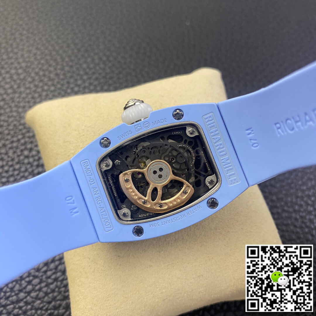 Richard Mille Replica RM 07-01 1:1 Best Edition RM Factory Blue Ceramic Case