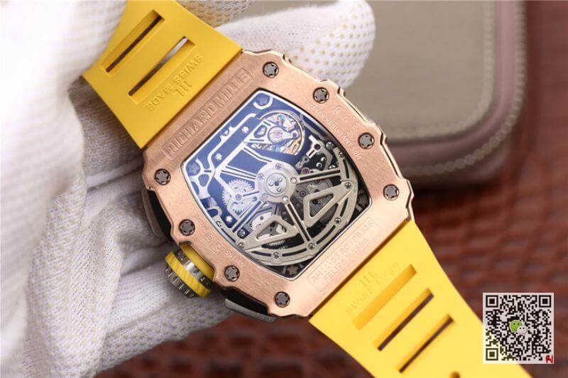 Replica Richard Mille RM11-03 KV Factory 1:1 Best Edition Swiss ETA7750 Yellow Strap