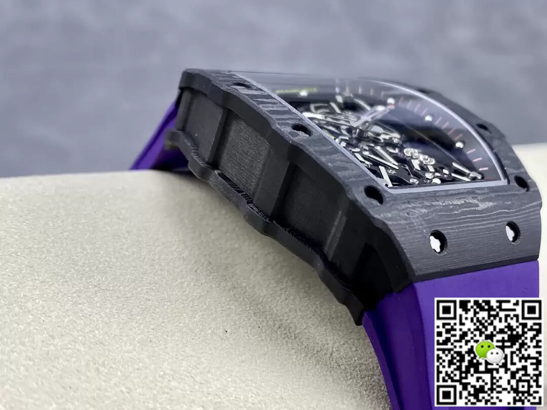 Richard Mille Replica RM35-02 1:1 Best Edition T+ Factory NTPT Carbon Fiber Purple Strap