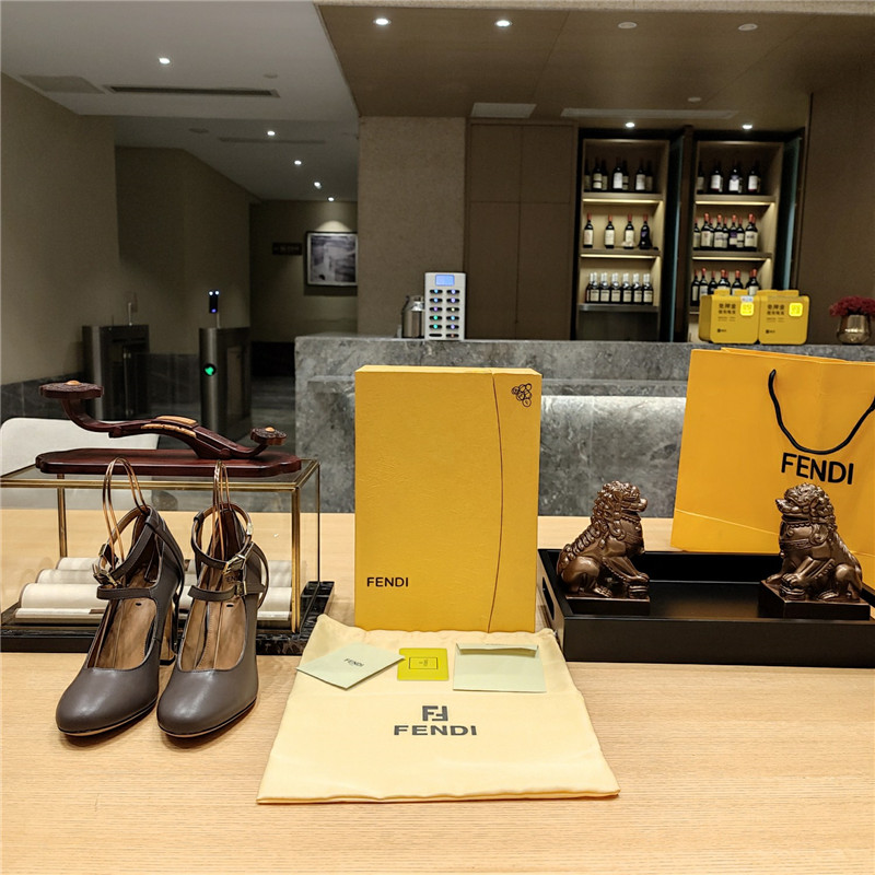 F**di electroplated high heel sandals