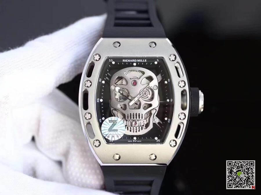 Replica Richard Mille RM052 Z Factory 1:1 Best Edition Swiss ETA6T51 Black Dial with Skull