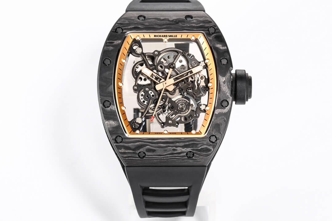 Replica Richard Mille RM055 NTPT 1:1 Best Edition BBR Factory Carbon Fiber Dial