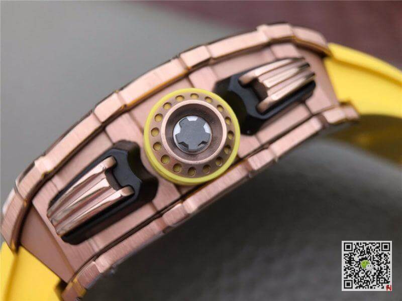 Replica Richard Mille RM11-03 KV Factory 1:1 Best Edition Swiss ETA7750 Yellow Strap