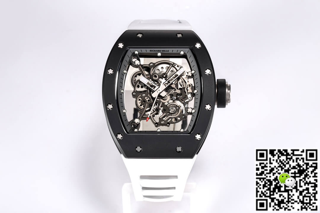 Replica Richard Mille RM-055 1:1 Best Edition BBR Factory Black Ceramic Case