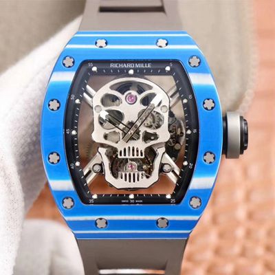 Replica Richard Mille RM052-01 1:1 Best Edition JB Factory Blue Ceramic Swiss Tourbillon