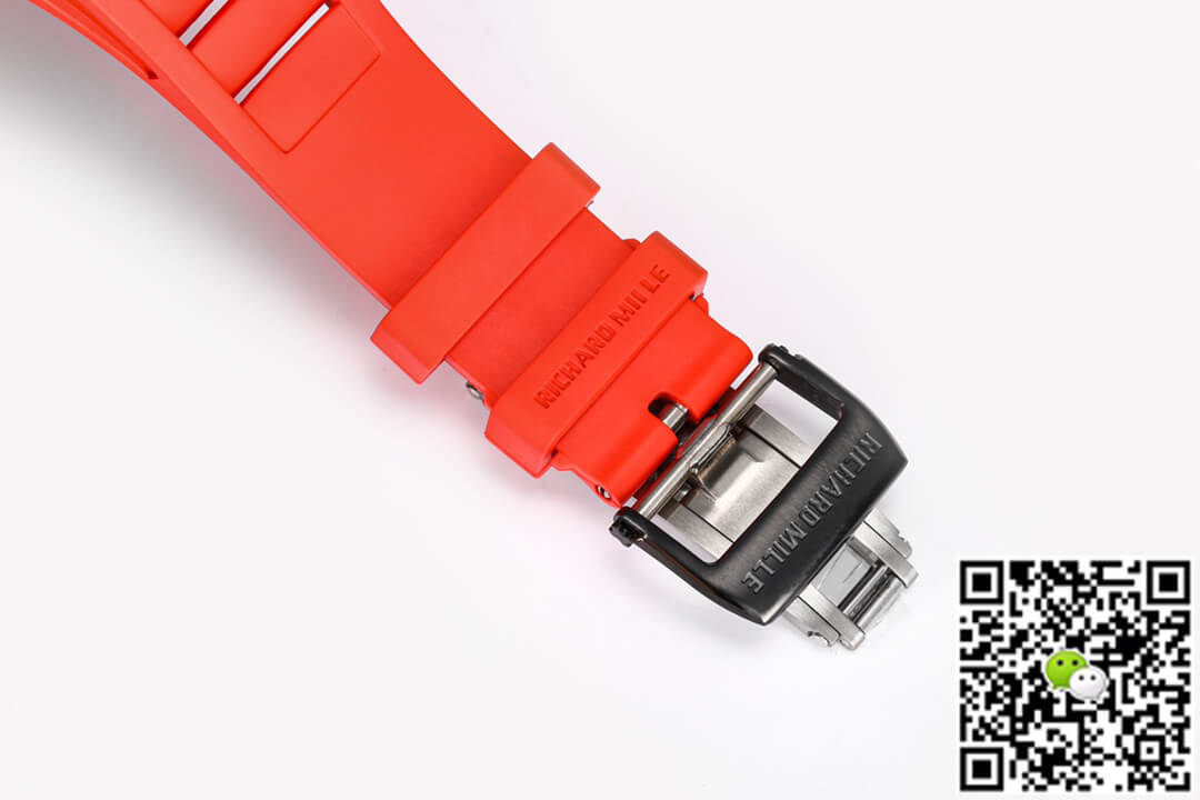 Replica Richard Mille RM-055 1:1 Best Edition BBR Factory Ceramic Case Red Strap