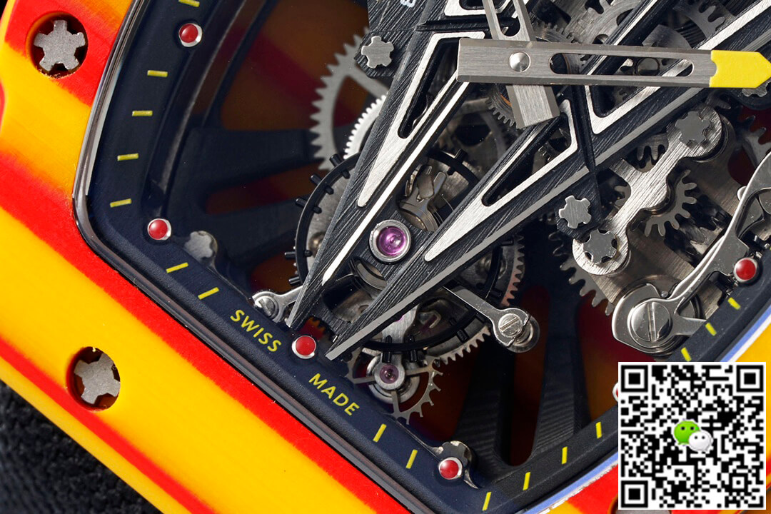 Replica Richard Mille RM27-03 Rafael Nadal Tourbillon 1:1 Best Edition RM Factory Black Strap