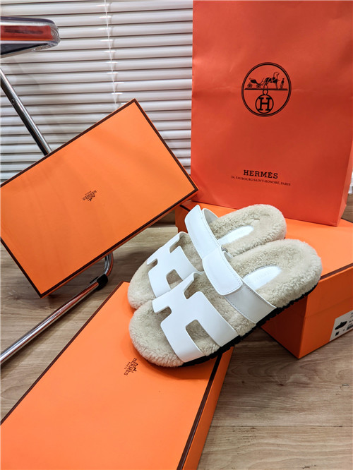 H**me5 lamb wool flat slippers