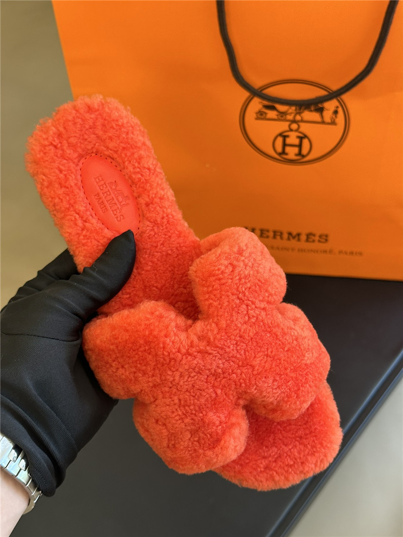 H**me5 fur roll cake hair H slippers