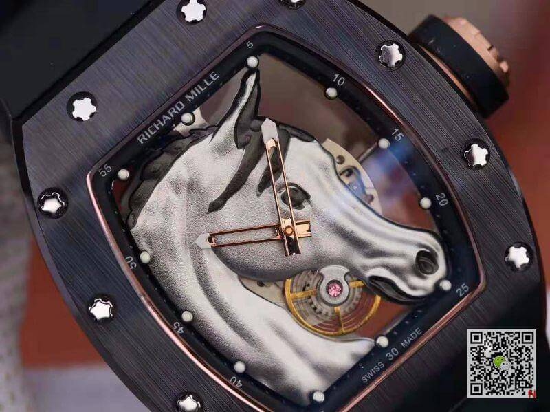 Replica Richard Mille Polo Club Saint Tropez RM52-02 KV Factory 1:1 Best Edition Swiss ETA8215 Silver Horse Dial