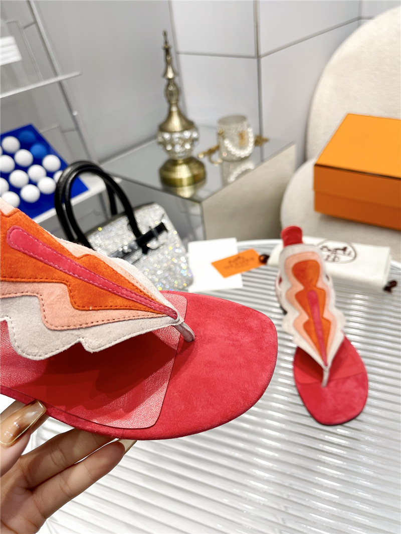 H**me5 Sandals Dupe color block sandals