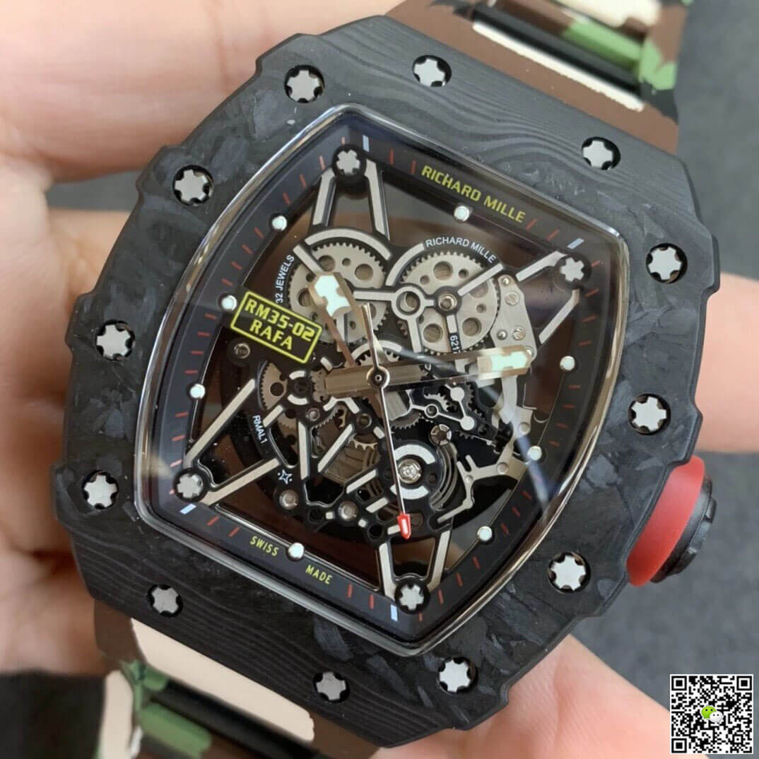 Replica Richard Mille RM35-02 1:1 Best Edition KV Factory V3 Camouflage Strap