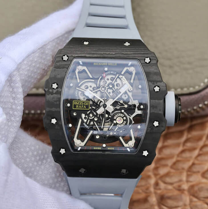 Replica Richard Mille RM-035 KV Factory 1:1 Best Edition Black Carbon Fiber