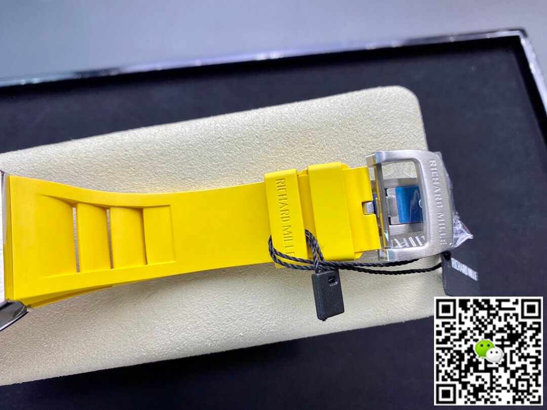 Replica Richard Mille RM11 1:1 Best Edition KV Factory Titanium Yellow Strap