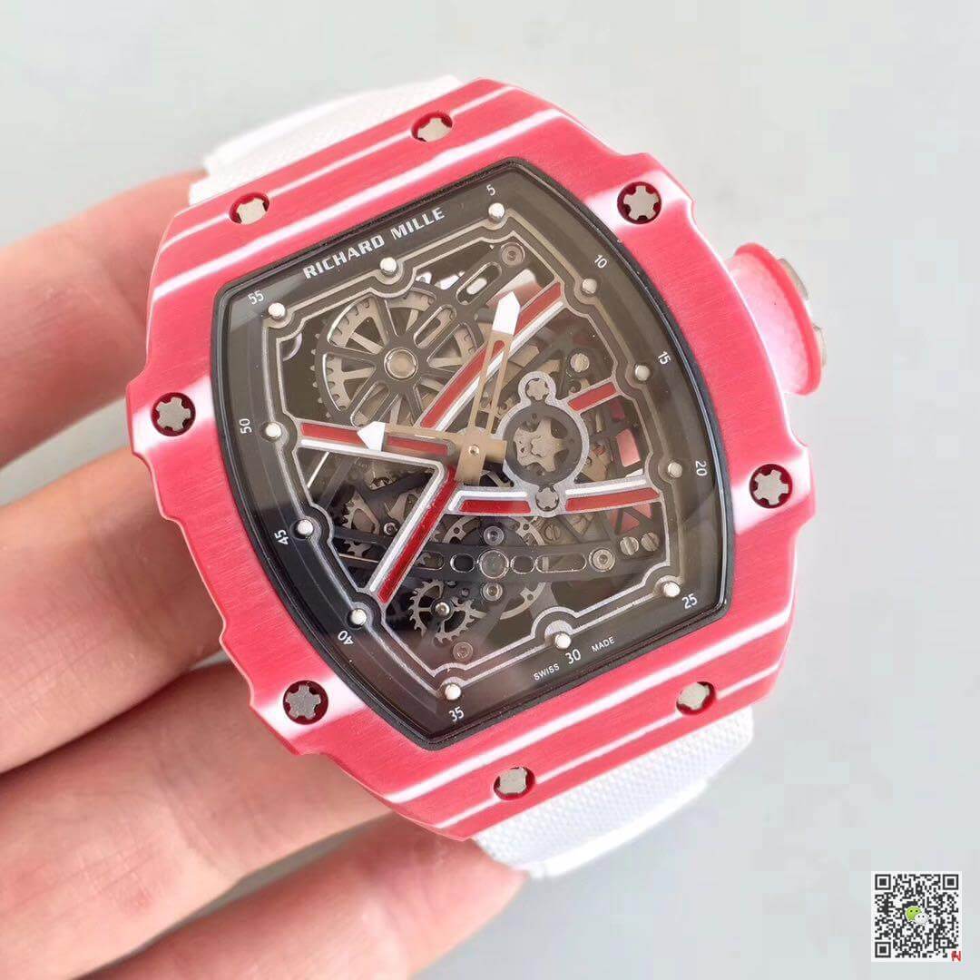 Replica Richard Mille RM67-02 KV Factory 1:1 Best Edition Swiss ETA8215 Red Forge Carbon Bezel