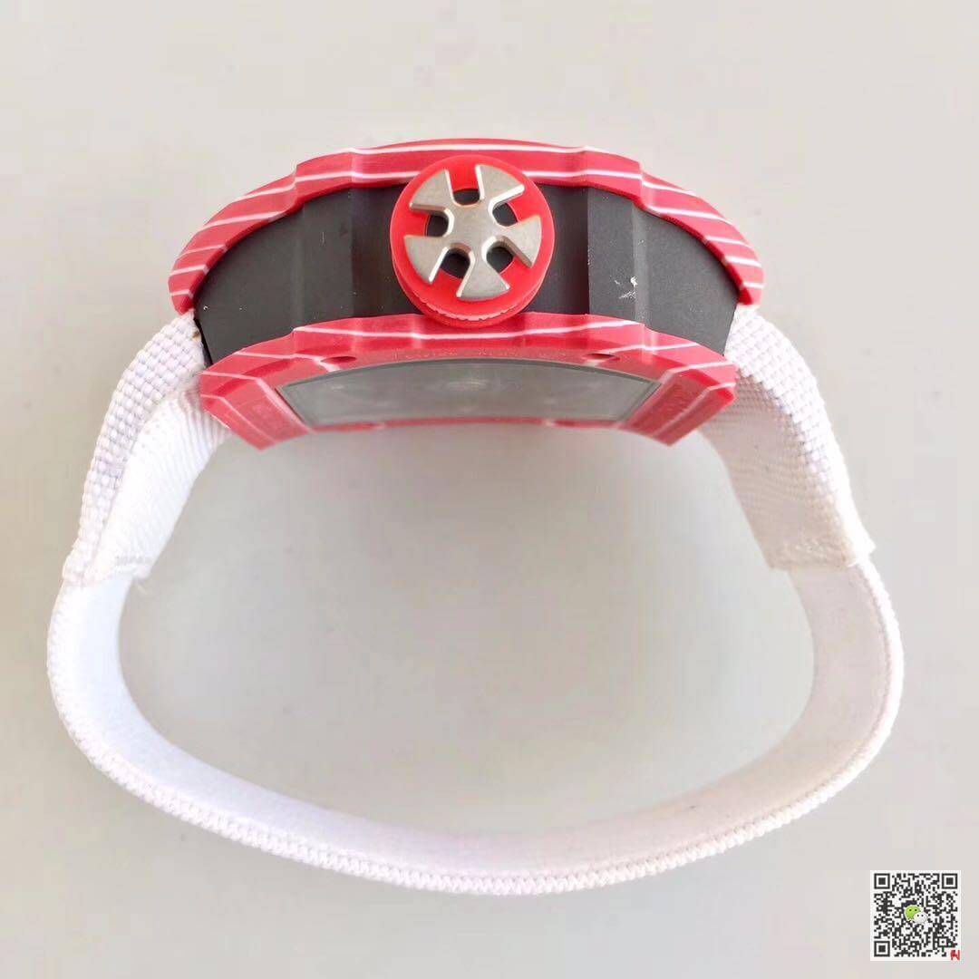 Replica Richard Mille RM67-02 KV Factory 1:1 Best Edition Swiss ETA8215 Red Forge Carbon Bezel