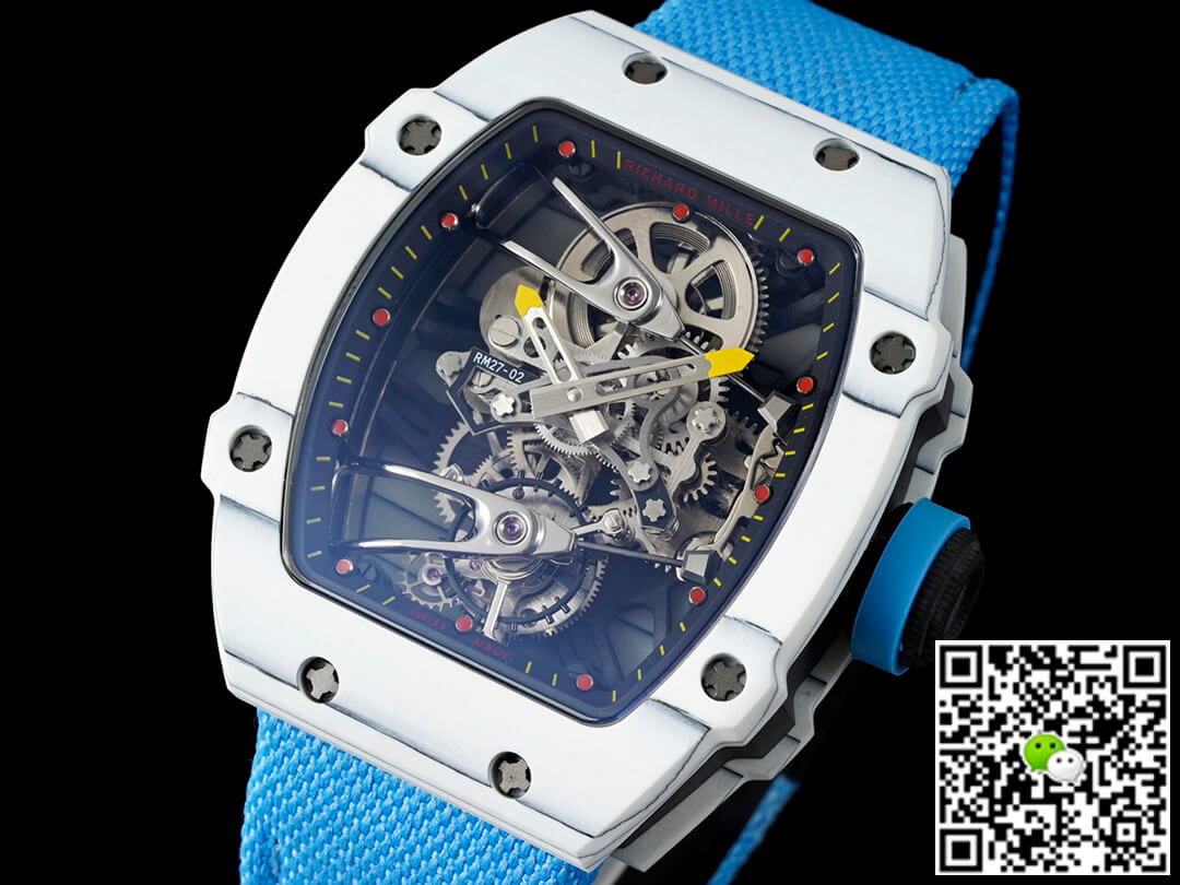 Replica Richard Mille RM27-02 Rafael Nadal Tourbillon 1:1 Best Edition RM Factory Blue Strap