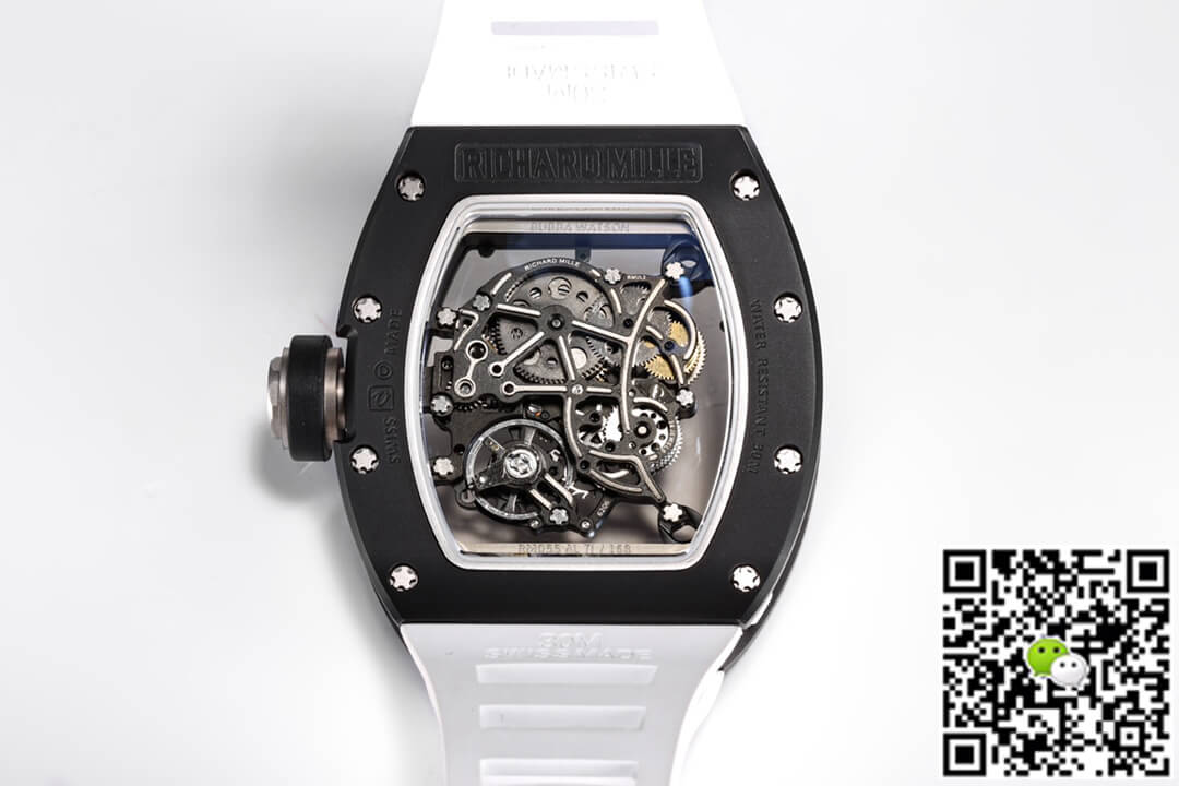 Replica Richard Mille RM-055 1:1 Best Edition BBR Factory Black Ceramic Case