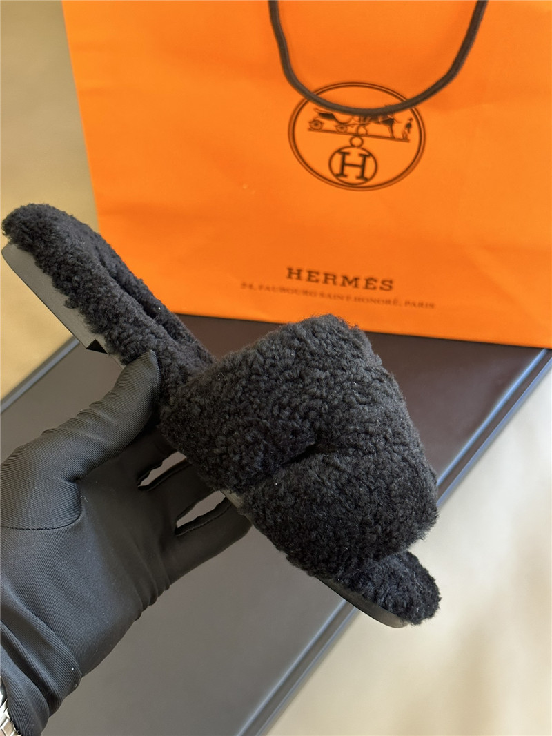 H**me5 fur roll cake hair H slippers