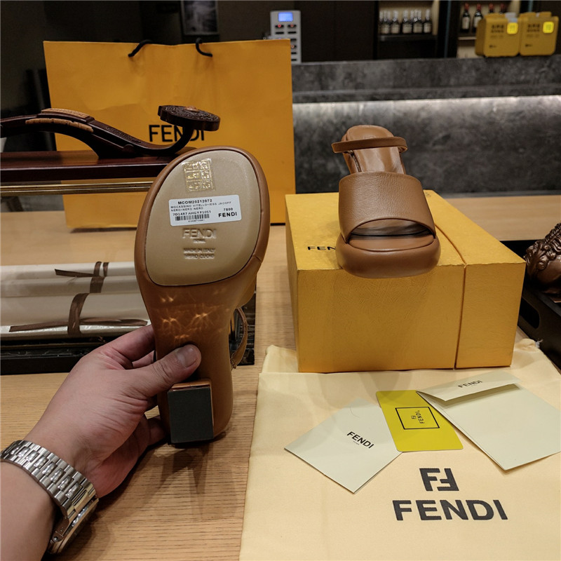 F**di block heel sandals