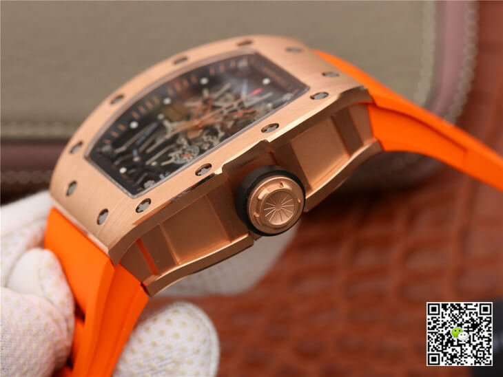 Replica Richard Mille RM035 Americas KV Factory 1:1 Best Edition Orange Strap