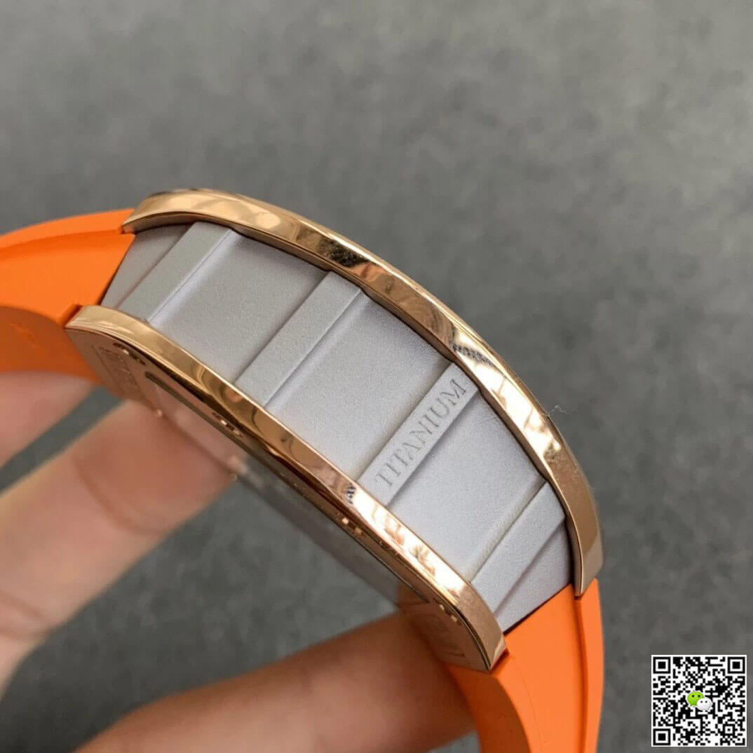 Replica Richard Mille RM011 1:1 Best Edition KV Factory Rose Gold