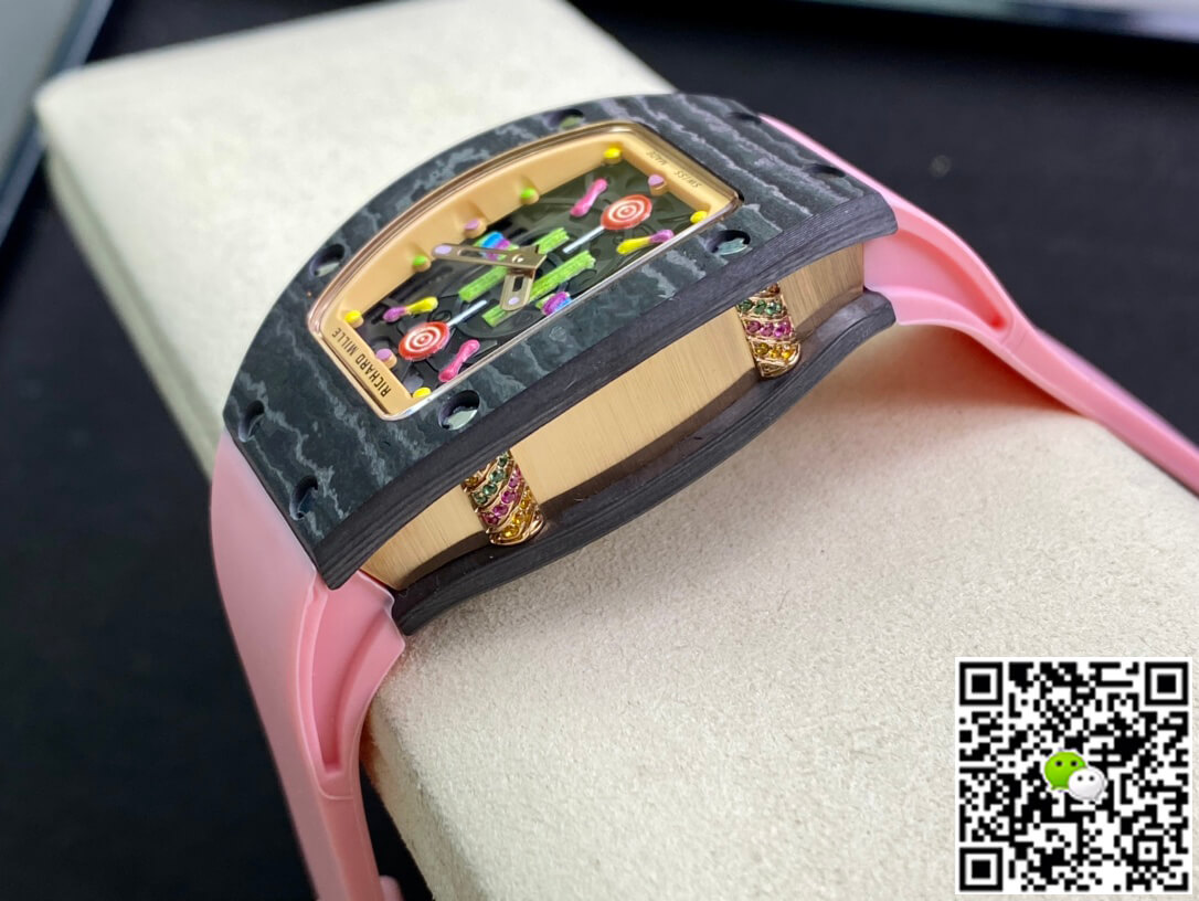 Richard Mille Replica RM-07 Bon Bon 1:1 Best Edition RM Factory Pink Strap