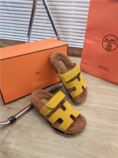 H**me5 lamb wool flat slippers