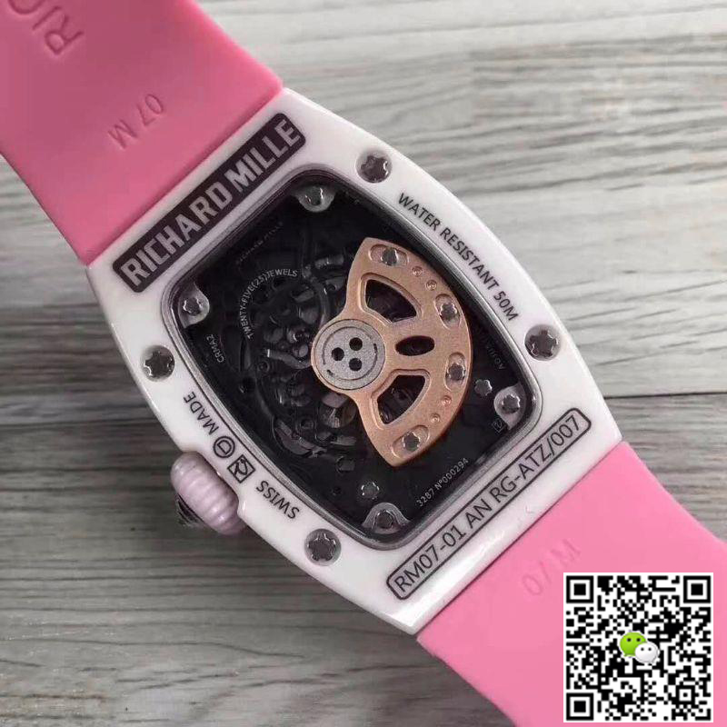 Replica Richard Mille RM07 1:1 Best Edition Swiss ETA6T51 Red Dial with D1am0nds